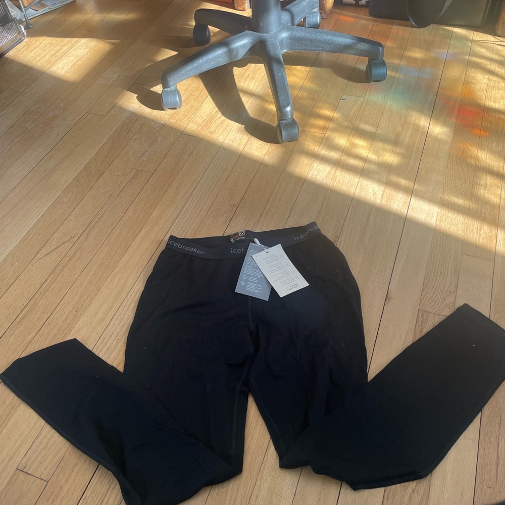 Fabulous nwt black icebreaker merino legging baselayet